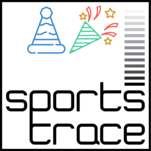 SportsTrace logo with Party celebration